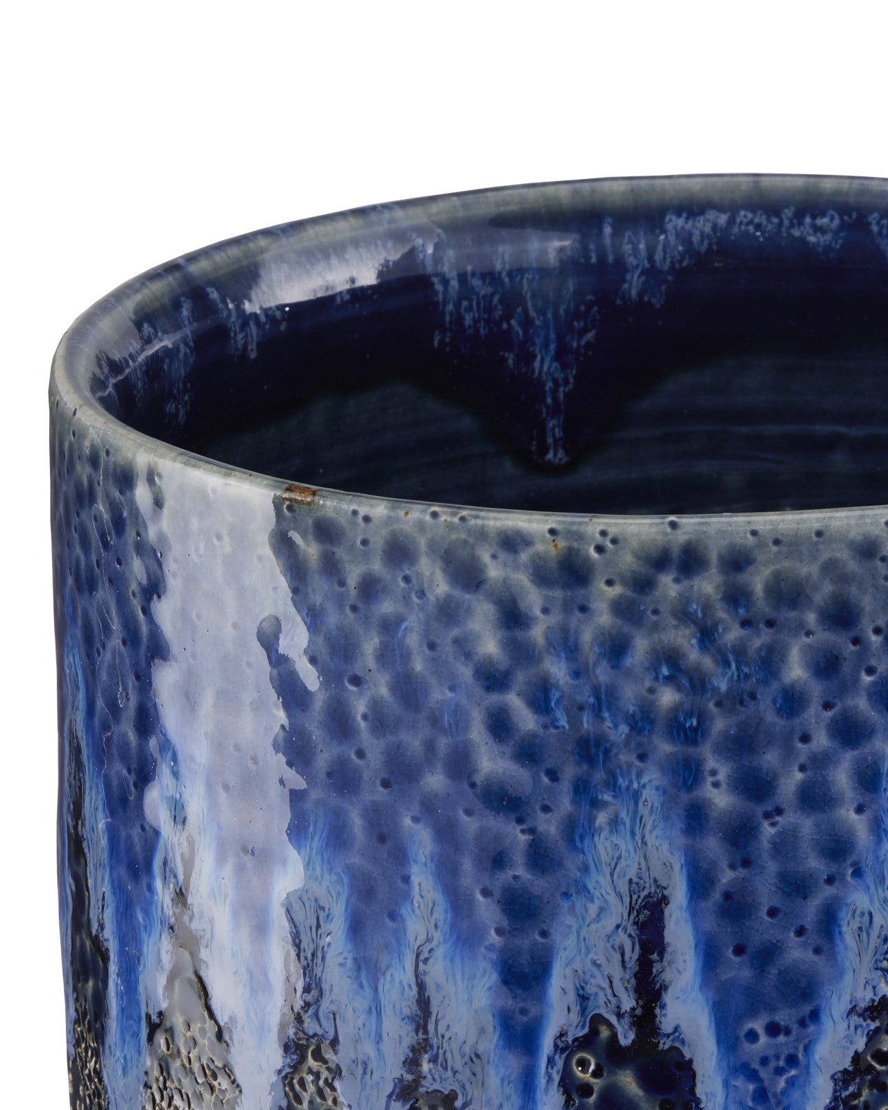 Kelmscott Large Blue Cachepot